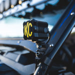 Load image into Gallery viewer, KC HiLiTES FLEX ERA 1 Single Light Cover ONLY (Black/Yellow KC Logo)
