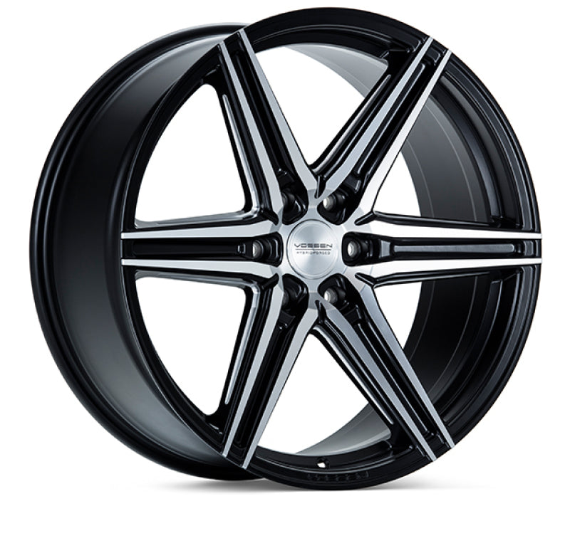 Vossen HF6-2 22x9.5 / 6x139.7 / ET20 / Deep Face / 106.1 - Brushed Matte Black Wheel