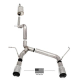 Load image into Gallery viewer, Corsa 2007-2018 Jeep Wrangler JKU 3.6L/3.8L 2.75in Sport Cat-Back Exhaust w/ 4in American Flag Tips
