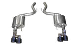 Corsa 18-19 Ford Mustang 5.0L 3in Touring Axle-Back Dual Rear Exit w/ 4in Black PVD Pro-Seri