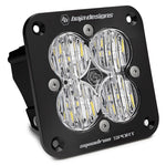 Load image into Gallery viewer, Baja Designs Squadron Sport Black Wide Cornering Pattern Flush Mount LED Light Pod - Clear

