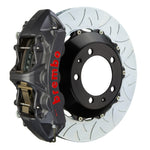 Load image into Gallery viewer, Brembo 03-06 G35 Sedan/03-08 350Z Fr GTS BBK 6 Pist Cast 380x32 2pc Rotor Slotted Type3-Black HA
