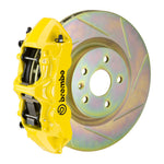 Load image into Gallery viewer, Brembo 10-15 Camaro V6 Front GT BBK 6 Piston Cast 355x32 1pc Rotor Slotted Type-1- Yellow
