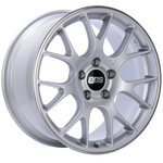 Load image into Gallery viewer, BBS CH-R 18x8 5x120 ET40 Brilliant Silver Polished Rim Protector Wheel -82mm PFS/Clip Required
