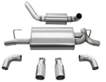 Load image into Gallery viewer, Corsa 2018-2025 Jeep Wrangler JL 2.5in Dual Rear Exit Polished Tips Touring Axle-Back Exhaust
