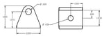 Load image into Gallery viewer, Ridetech Universal Shock Bracket Black Powdercoat
