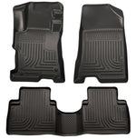 Load image into Gallery viewer, Husky Liners 08-12 Honda Accord (4DR) WeatherBeater Combo Black Floor Liners (One Piece for 2nd Row)
