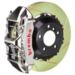 Load image into Gallery viewer, Brembo 10-15 Camaro V6 Front GTR BBK 6 Piston Billet380x32 2pc Rotor Slotted Type-1- Nickel Plated

