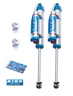 Load image into Gallery viewer, King Shocks 07-18 Jeep Wrangler JK Rear 2.5 Dia Piggy Hose Res Shocks 0-2in Lift w/Adjuster (Pair)
