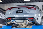 Load image into Gallery viewer, MBRP 18-22 Kia Stinger GT Bezel Kit Quad Tip CF

