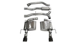 Corsa 2013-2019 Cadillac ATS Sedan 2.0L A/T Black Sport Dual Rear Cat-Back Exhaust