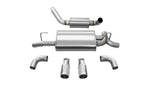 Load image into Gallery viewer, Corsa 2018-2025 Jeep Wrangler JL 2.5in Dual Rear Exit Polished Tips Touring Axle-Back Exhaust
