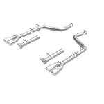 Load image into Gallery viewer, MagnaFlow Axle-Back, SS, 2.5in, Quad Split Rear 3.5in Tip 2015 Dodge Challenger R/T 5.7L

