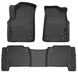 Husky Liners 2019+ Infiniti QX80/2019+ Nissan Armada Weatherbeater Black Fnt & 2nd Seat Floor Liners