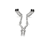 Load image into Gallery viewer, MagnaFlow SYS Cat-Back 2015-2017 Cadillac CTS-V 6.2L Quad 4in Carbon Fiber Tips
