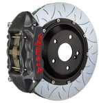 Load image into Gallery viewer, Brembo 10-15 Camaro SS/V6 Camaro ZL1 Rr GTS BBK 4 Pist Cast 380x28 2pc Rotor Slotted Type3-Black HA
