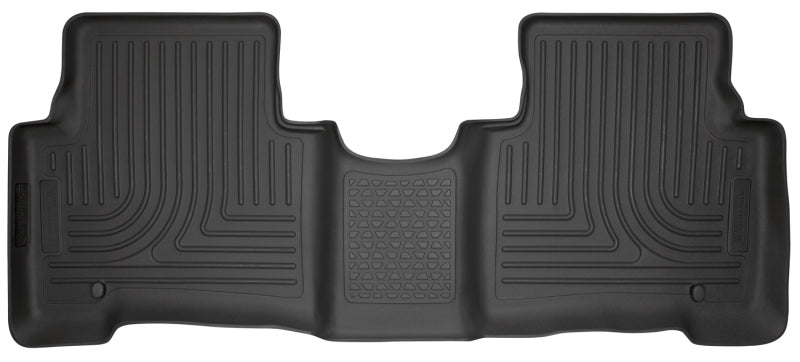 Husky Liners 13-15 Hyundai Sante Fe GLS/Limited WeatherBeater 2nd Seat Black Floor Liners