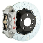 Load image into Gallery viewer, Brembo 10-15 Camaro SS/V6 Camaro ZL1 Rr GT BBK 4 Pist Cast 380x28 2pc Rotor Slotted Type3-Silver
