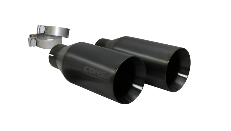 Corsa 2017-20 Ford F-150 Raptor 3in Inlet / 5in Outlet Gunmetal PVD Tip Kit (For Corsa Exhaust Only)