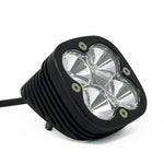 Load image into Gallery viewer, Baja Designs Squadron Sport Flush Mount LED Light Pod Angled Lens Work/Scene Pattern - Black/Clear
