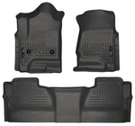 Load image into Gallery viewer, Husky Liners 14 Chevrolet Silverado/GMC Sierra WeatherBeater Black Front &amp; 2nd Seat Floor Liners
