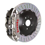 Load image into Gallery viewer, Brembo 10-15 Camaro SS/12-15 Camaro ZL1 Fr GTR BBK 6 Piston Billet 405x34 2pc Rotor Drilled- Nickel
