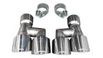 Load image into Gallery viewer, Corsa 18-23 4.0in Twin Tip Polished Pro-Series Tip Kit Fits No-Valve Mustang Exhaust Clamps Inc
