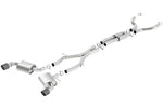 Load image into Gallery viewer, Borla 16-17 Chevy Camaro 6.2L 4.5in Carbon Fiber Tips Single Split Exit S-Type Catback Exhaust
