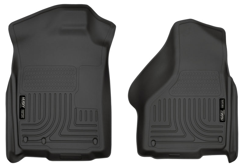 Husky Liners 03-12 Dodge Ram 1500/2500/3500 Series Regular/Quad Cab WeatherBeater Black Floor Liners