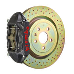 Load image into Gallery viewer, Brembo 10-15 Camaro V6 Rear GTS BBK 4 Piston Cast 365x28 1pc Rotor Drilled-Black HA
