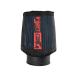 Load image into Gallery viewer, Injen Black Water Repellant Pre-Filter fits X-1022 X-1050 6-1/2in Base / 8in Tall / 5-1/2in Top
