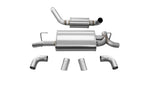 Load image into Gallery viewer, Corsa 2018-2025 Jeep Wrangler JL 2.5in Dual Rear Turn Down Exit Touring Axle-Back Exhaust
