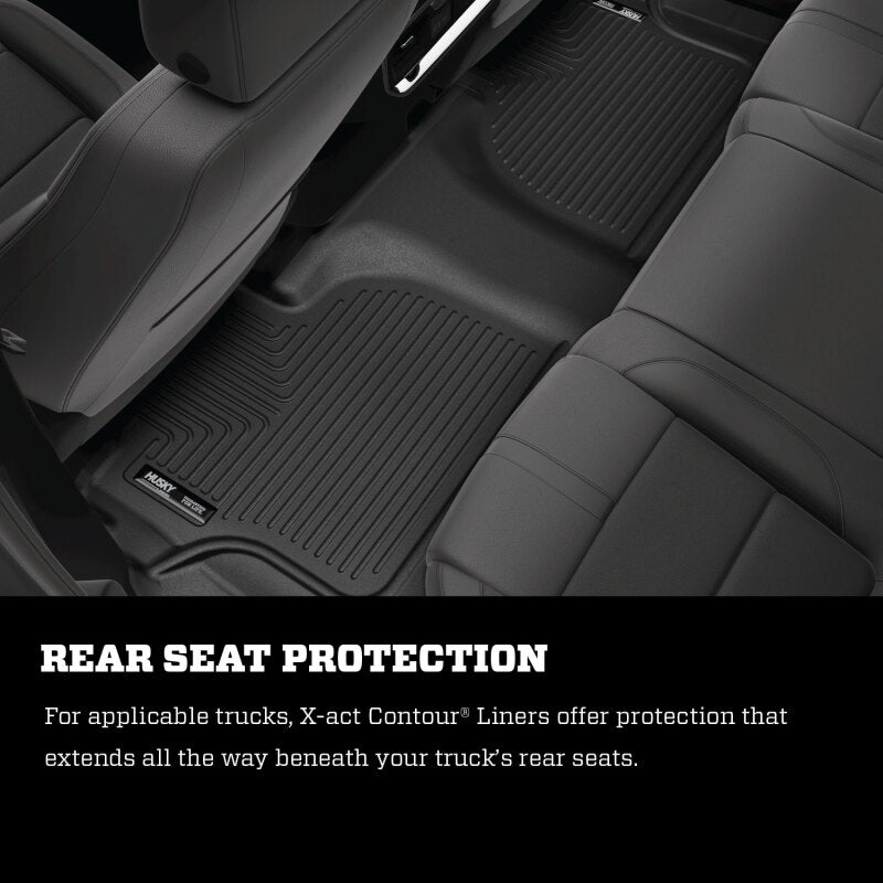 Husky Liners 07-14 Ford Edge / 07-15 Lincoln MKX X-Act Contour Black Floor Liners (2nd Seat)