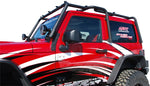Load image into Gallery viewer, MBRP 07-10 Jeep Wrangler JK Front Roof Rack Extension (2 Door) Black Coated
