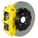 Load image into Gallery viewer, Brembo 10-15 Camaro SS Front GT BBK 6 Piston Cast 380x34 2pc Rotor Slotted Type-1- Yellow
