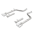 Load image into Gallery viewer, MagnaFlow Axle-Back, SS, 2.5in, Quad Split Rear 3.5in Tip 2015 Dodge Challenger R/T 5.7L
