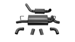 Load image into Gallery viewer, Corsa 2018-2025 Jeep Wrangler JL 2.5in Dual Rear Turn Down Exit Black Touring Axle-Back Exhaust
