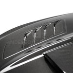 Load image into Gallery viewer, Anderson Composites 2018-2019 Ford Mustang Ram Air Double Sided Carbon Fiber Hood

