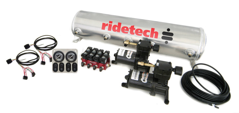 Ridetech 5 Gallon 4-Way Analog Air Ride Compressor Leveling System