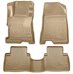 Load image into Gallery viewer, Husky Liners 08-12 Honda Accord (4DR) WeatherBeater Combo Tan Floor Liners (One Piece for 2nd Row)
